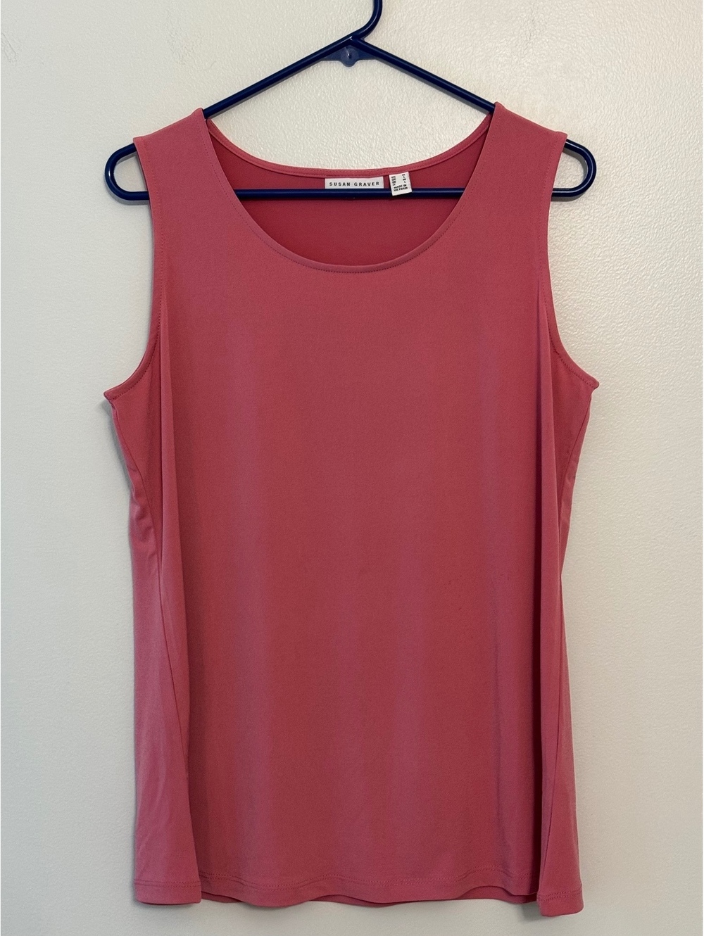Susan Graver Medium Pink Sleeveless Tank Top